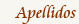 Apellidos